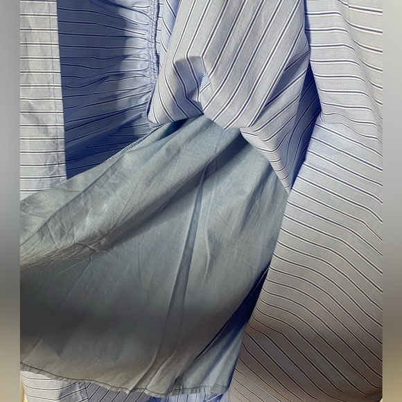 RACHEL ROY Light Blue Woven Puff Sleeve Square Neck Maxi Dress - Picture 7 of 8